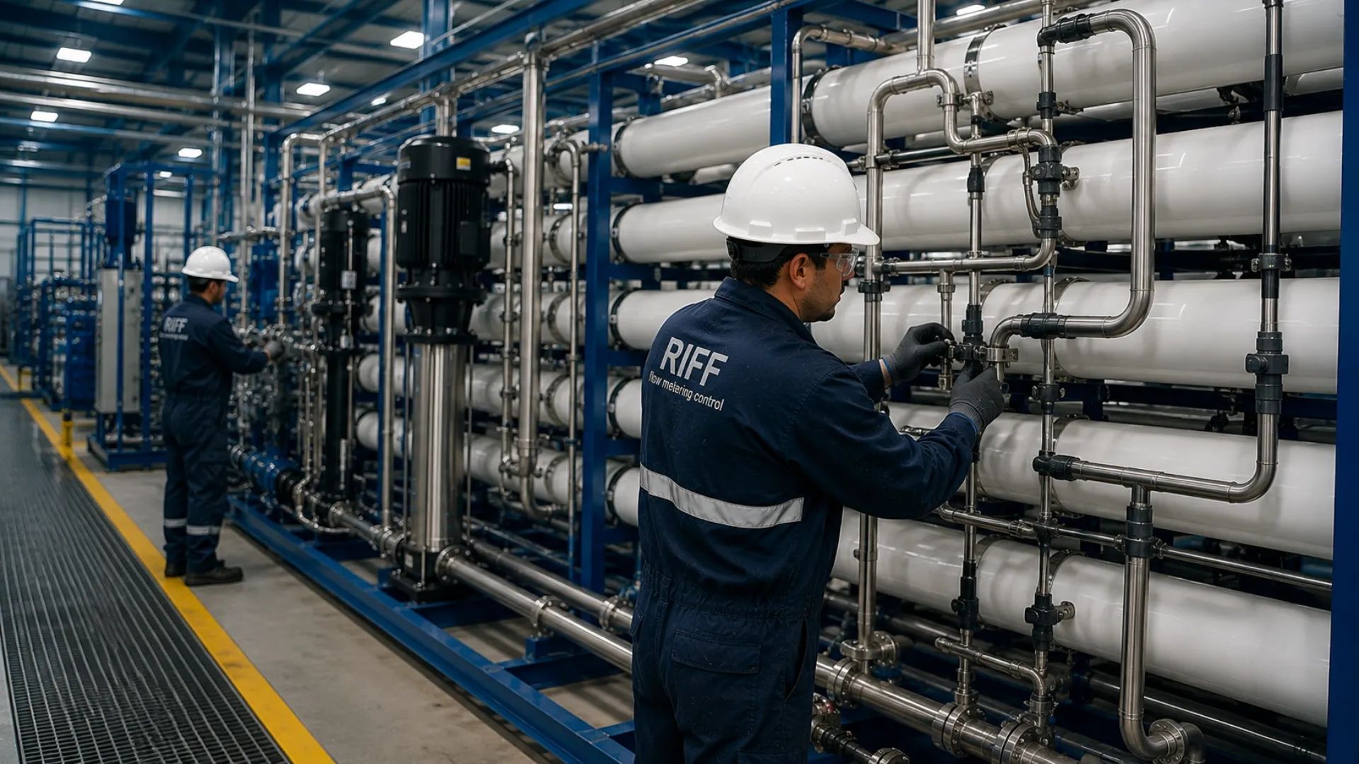 Instalación industrial Riff de medición y tratamiento de fluidos
